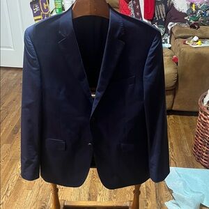 Ralph Lauren Black Label 100% Wool Slim fit Blazer 2 Button Sports Coat navy 40S